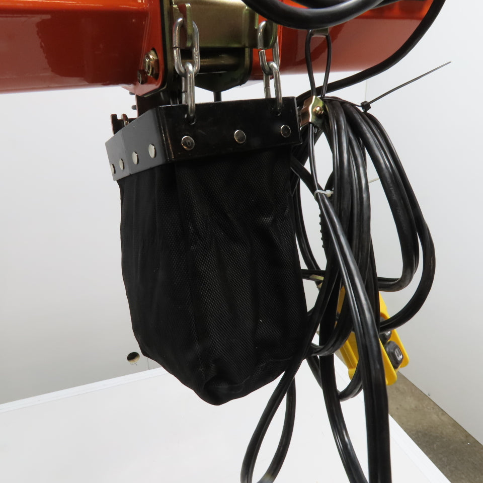 HHXG 1 Ton Electric Chain Hoist 18' Lift 15FPM 230V 1Ph New