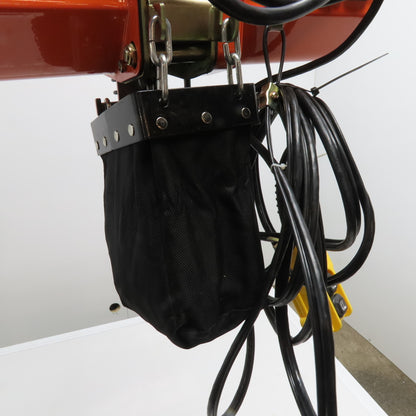 HHXG 1 Ton Electric Chain Hoist 18' Lift 15FPM 230V 1Ph New