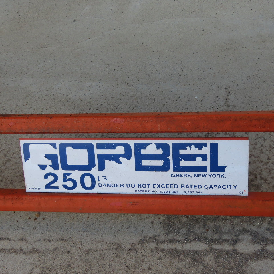 Gorbel 250Lbs Cap. Workstation Monorail Hoist Bridge 16' Span 17' Travel