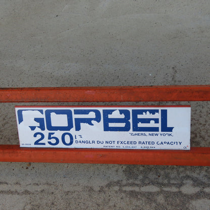 Gorbel 250Lbs Cap. Workstation Monorail Hoist Bridge 16' Span 17' Travel