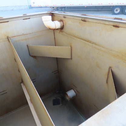 1000 Gal Insulated Open Top Hot Water Chiller Closed Loop Processing Tank
