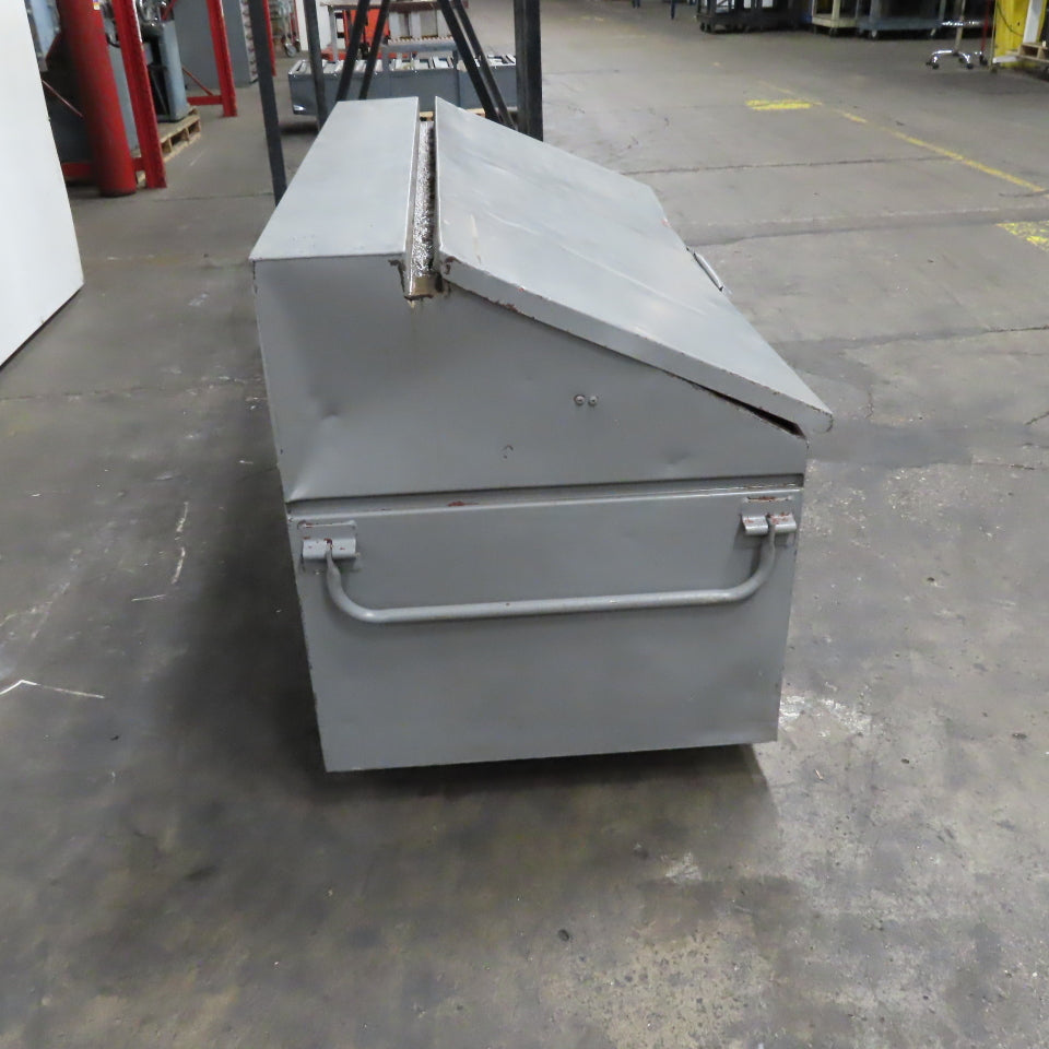 60" x 30" x 37" Tall Sloped Roof Steel Jobsite Tool Chest Toolbox