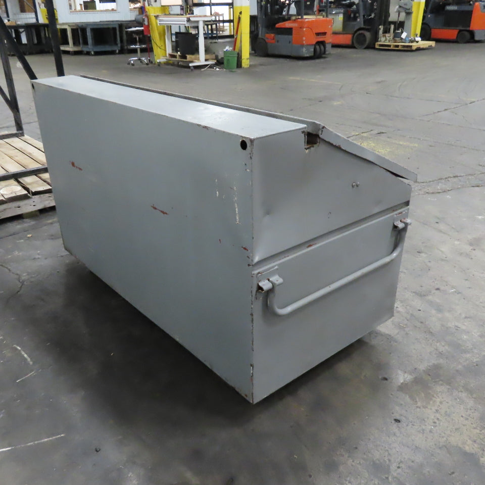 60" x 30" x 37" Tall Sloped Roof Steel Jobsite Tool Chest Toolbox