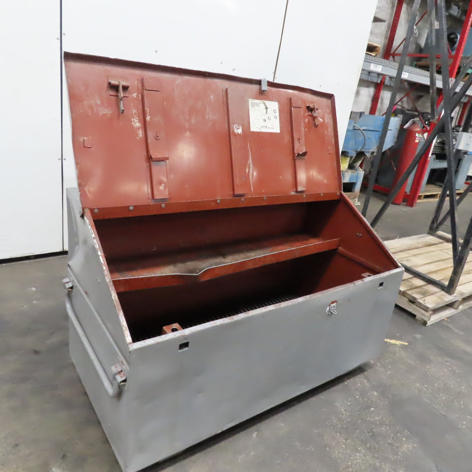 60" x 30" x 37" Tall Sloped Roof Steel Jobsite Tool Chest Toolbox