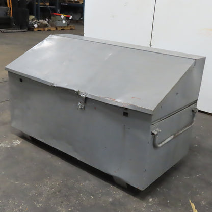 60" x 30" x 37" Tall Sloped Roof Steel Jobsite Tool Chest Toolbox