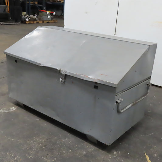 60" x 30" x 37" Tall Sloped Roof Steel Jobsite Tool Chest Toolbox