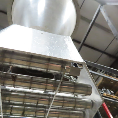 36" Dia. X 64" Bulk Dry Material Cyclone Feeder Hopper On Stand