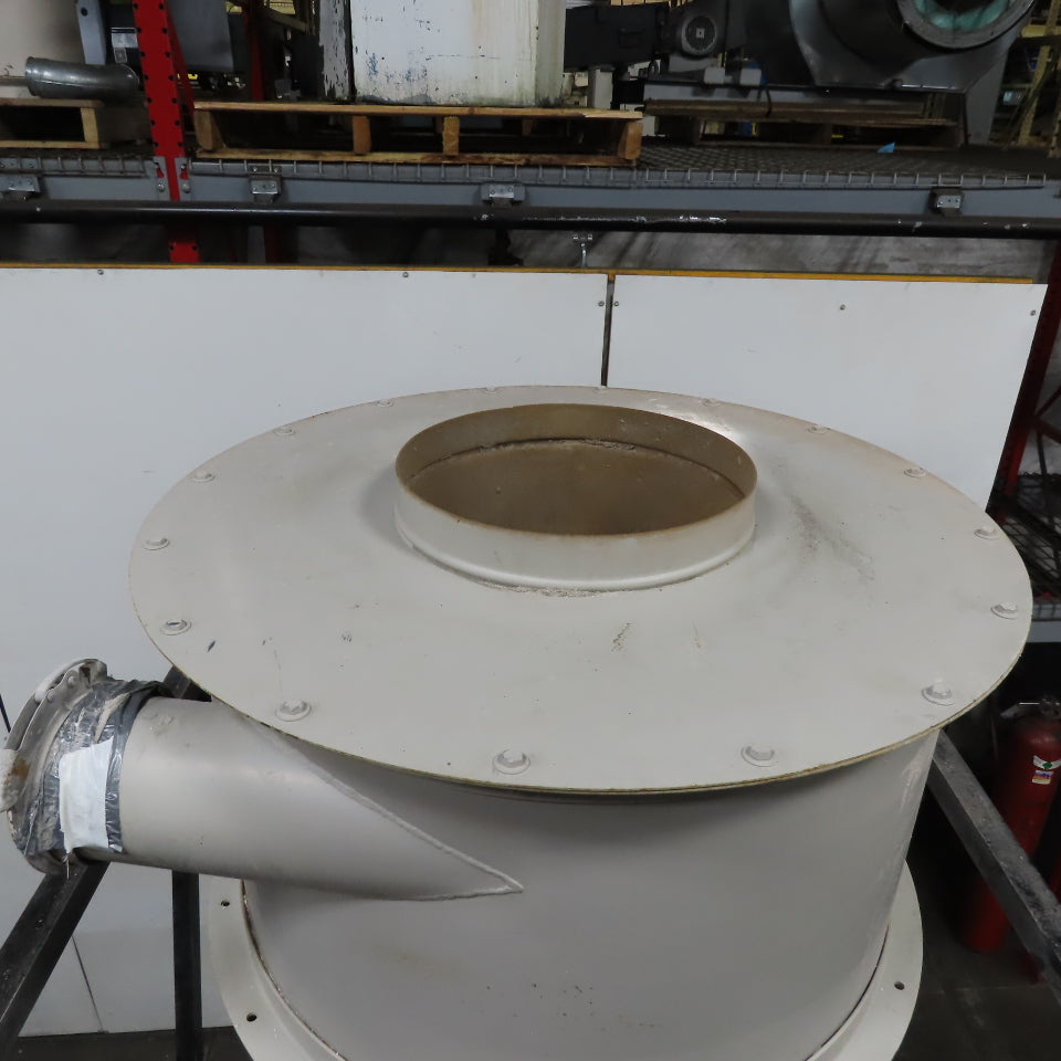 36" Dia. X 64" Bulk Dry Material Cyclone Feeder Hopper On Stand