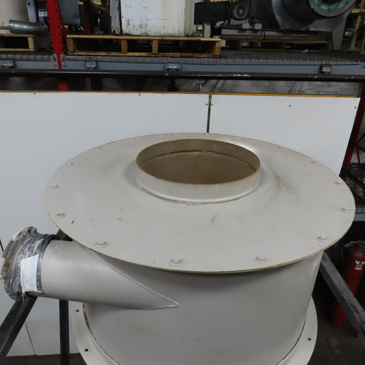 36" Dia. X 64" Bulk Dry Material Cyclone Feeder Hopper On Stand