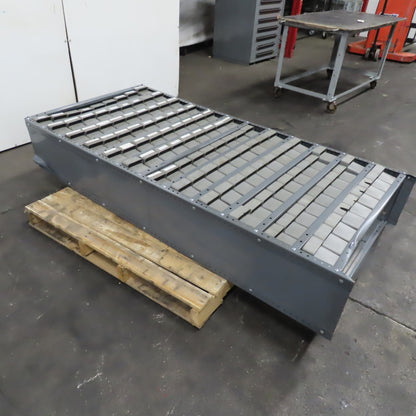 Uline 36" x 75" x 12" Deep 108 Drawer Small Parts Storage Shelf Akro-Mils Bins