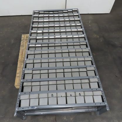 Uline 36" x 75" x 12" Deep 108 Drawer Small Parts Storage Shelf Akro-Mils Bins