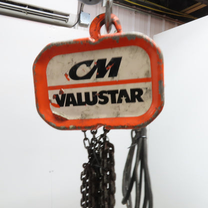 CM WL Valustar 1/2 Ton Electric Chain Hoist 10' Travel 16FPM 115V 1Ph