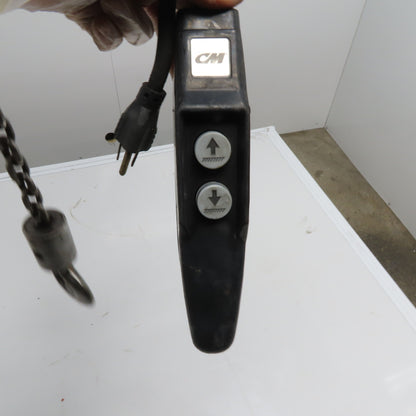CM WL Valustar 1/2 Ton Electric Chain Hoist 10' Travel 16FPM 115V 1Ph