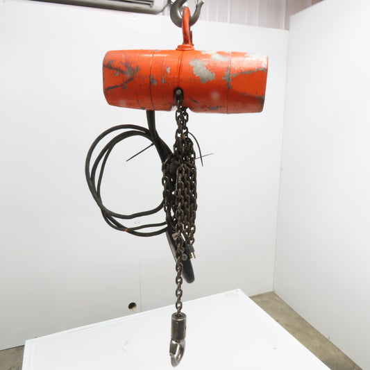 CM WL Valustar 1/2 Ton Electric Chain Hoist 10' Travel 16FPM 115V 1Ph
