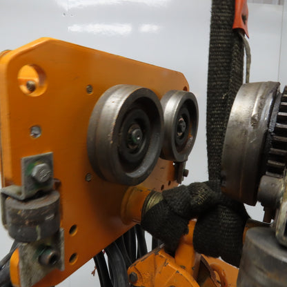 Harrington ES3B-873 1 Ton Electric Chain Hoist 10' Lift 13FPM With Power Trolley