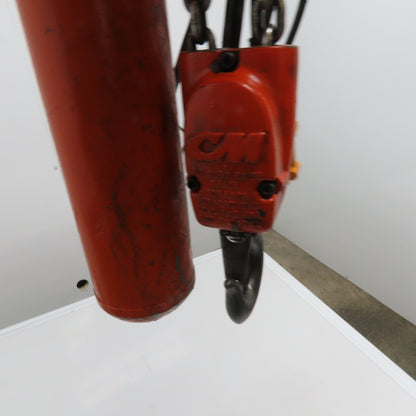 CM Model R 2 Ton 2000Lbs Electric Chain Hoist 10' Lift 8FPM 208-480V 3Ph