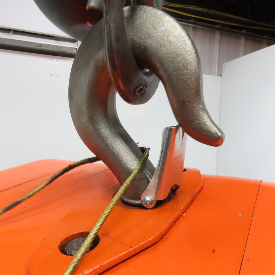 CM Model R 2 Ton 2000Lbs Electric Chain Hoist 10' Lift 8FPM 208-480V 3Ph