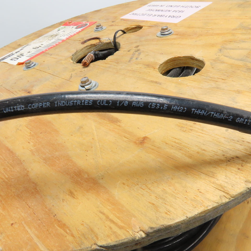 United Copper Ind. 1/0 Copper Strand Conductor Wire 600V THHN/THWN-2 220'