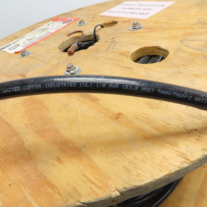 United Copper Ind. 1/0 Copper Strand Conductor Wire 600V THHN/THWN-2 220'