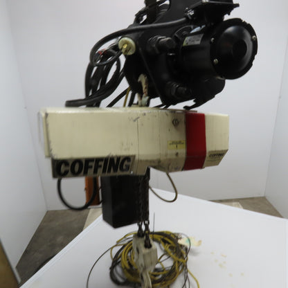 Coffing EC4008 310 2 Ton Electric Chain Hoist 10' Lift 230/460V Power Trolley