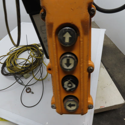 Coffing EC4008 310 2 Ton Electric Chain Hoist 10' Lift 230/460V Power Trolley