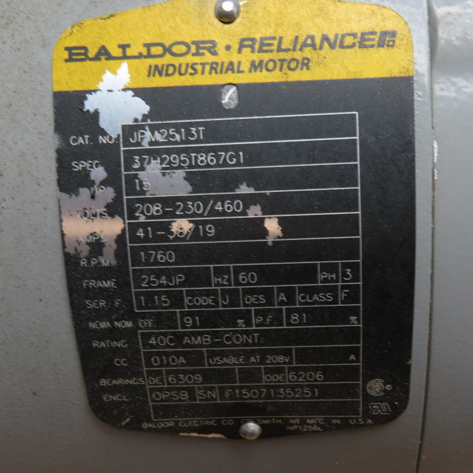 Scot Pump JPM2513T 15HP Centrifugal Pump 208-230/460V 3Ph 1760RPM 254JP Frame