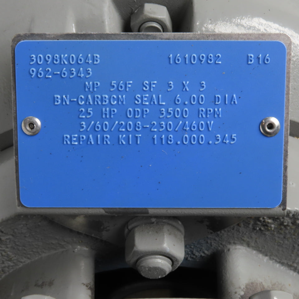 Scot Pump JMM2516T 25HP Centrifugal Pump 230/460V 3Ph 3510RPM 256JM Frame