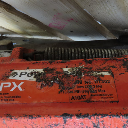 SPX RT302 30 Ton Hydraulic 3 Jaw Dual Cylinder Gear Puller & Pump