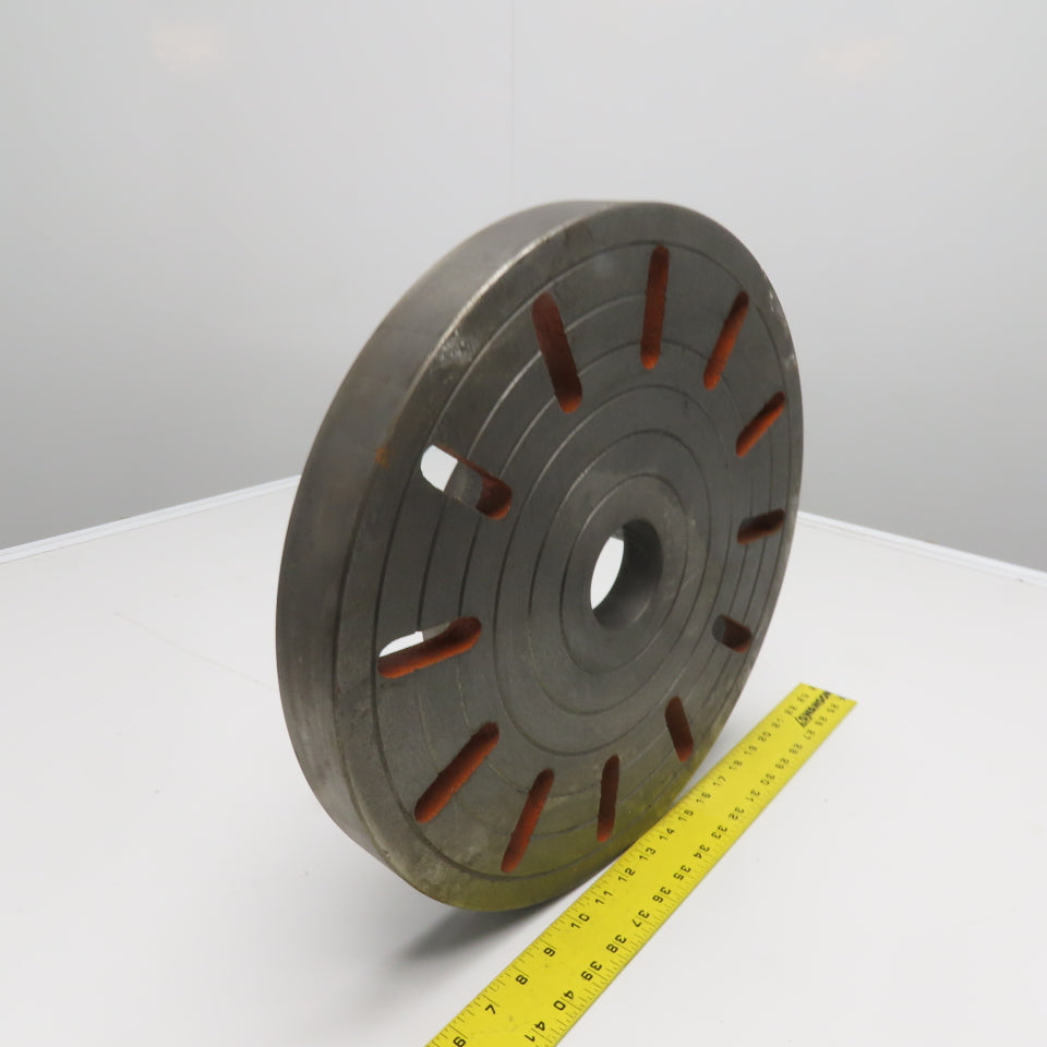 16" Slotted Lathe Drive Plate 6 Camlock Stud 1" Diam.