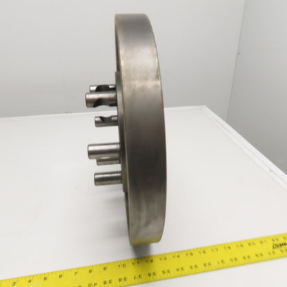 16" Slotted Lathe Drive Plate 6 Camlock Stud 1" Diam.