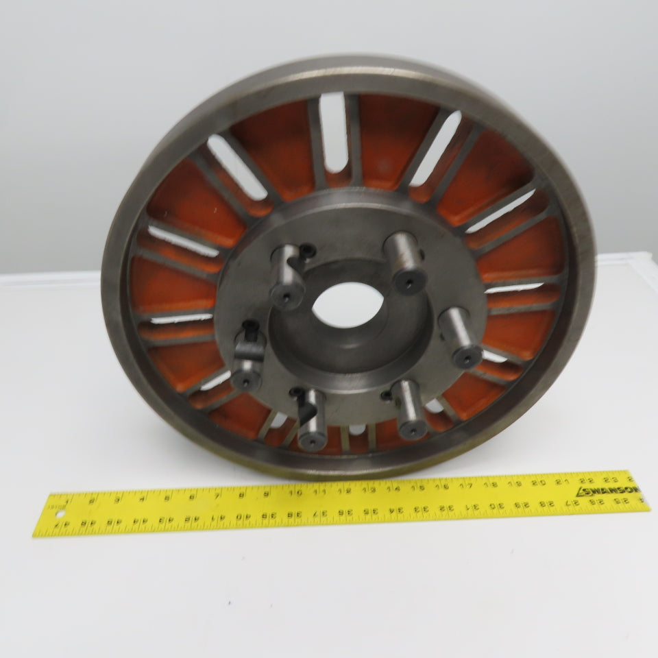 16" Slotted Lathe Drive Plate 6 Camlock Stud 1" Diam.
