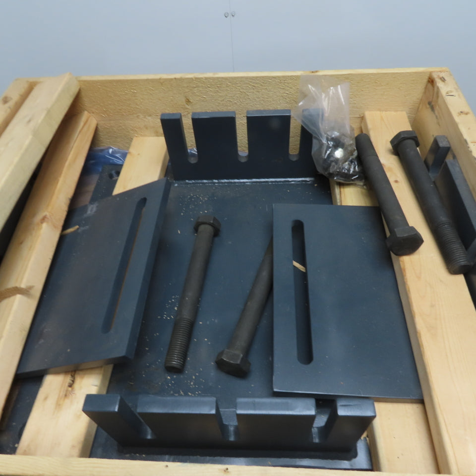Andritz Paper Pulp Disperser Screw Press Motor Base & Mounting Hardware