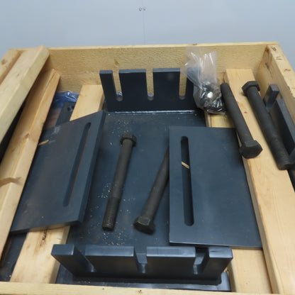 Andritz Paper Pulp Disperser Screw Press Motor Base & Mounting Hardware