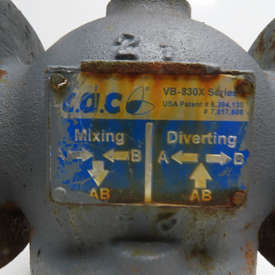 Schneider M1500A 2-1/2" 3-Way Mixing Diverting Valve W/ M1500 Linear Actuator