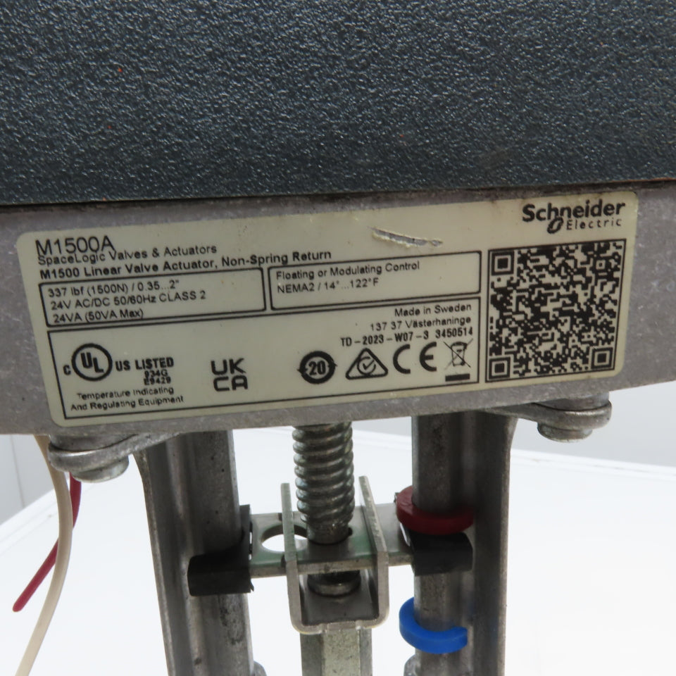 Schneider M1500A 2-1/2" 3-Way Mixing Diverting Valve W/ M1500 Linear Actuator