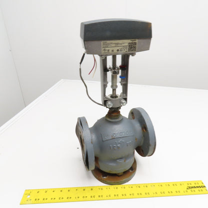 Schneider M1500A 2-1/2" 3-Way Mixing Diverting Valve W/ M1500 Linear Actuator