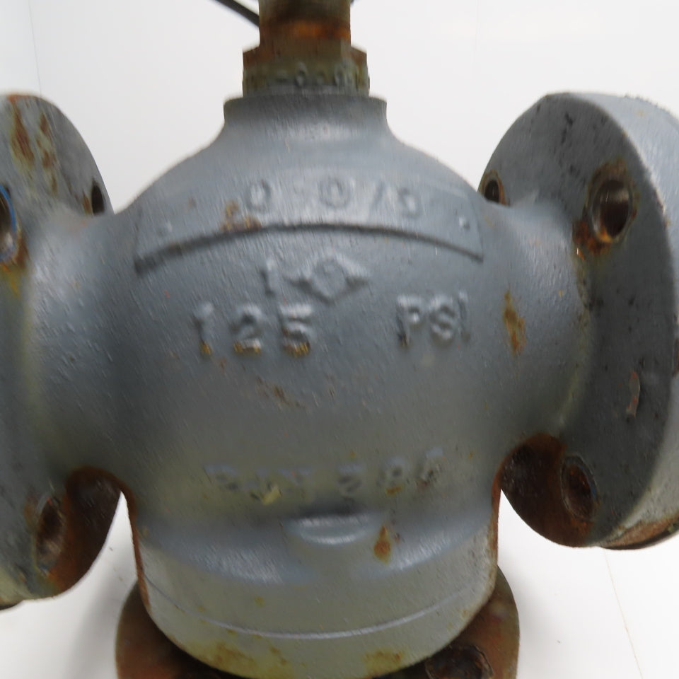 Schneider M1500A 2-1/2" 3-Way Mixing Diverting Valve W/ M1500 Linear Actuator