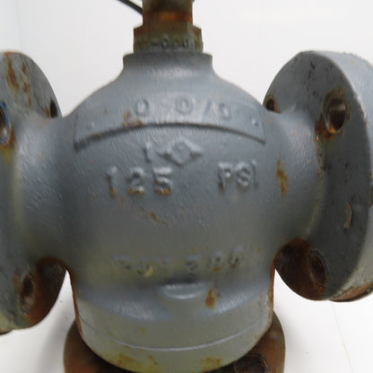 Schneider M1500A 2-1/2" 3-Way Mixing Diverting Valve W/ M1500 Linear Actuator
