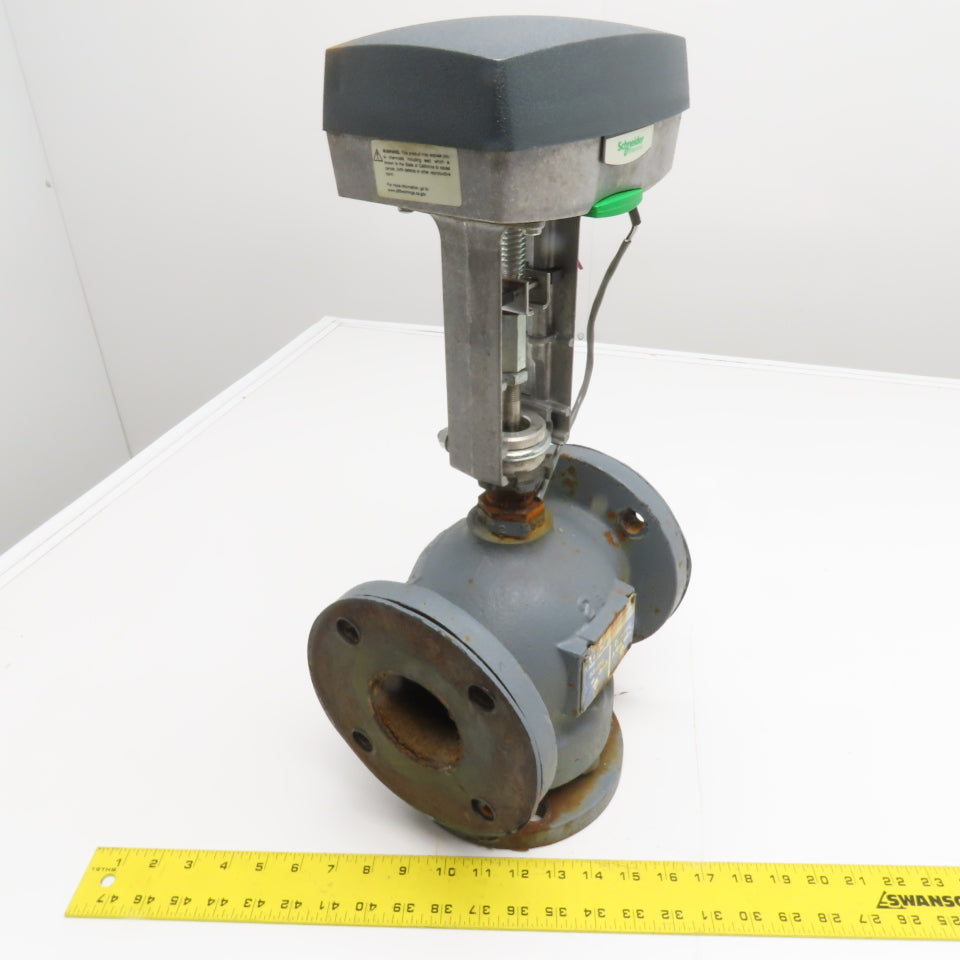 Schneider M1500A 2-1/2" 3-Way Mixing Diverting Valve W/ M1500 Linear Actuator