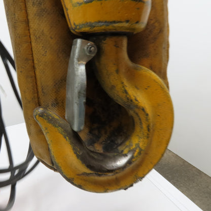 Harrington ER1A-570 2 Ton Electric Chain Hoist 15' Lift 208-460V 3Ph W/ Trolley
