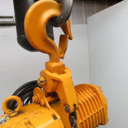 Harrington ES3B-243 2 Ton Electric Chain Hoist 20' Lift 13FPM 230/460V 3Ph