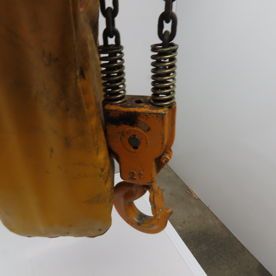 Harrington ES3B-243 2 Ton Electric Chain Hoist 20' Lift 13FPM 230/460V 3Ph