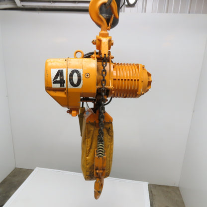 Harrington ES3B-243 2 Ton Electric Chain Hoist 20' Lift 13FPM 230/460V 3Ph