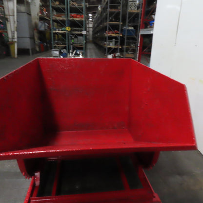 Galbreath 2 Cubic Yard Self Dumping Trash Scrap Hopper 64" x 54" x 45" ID