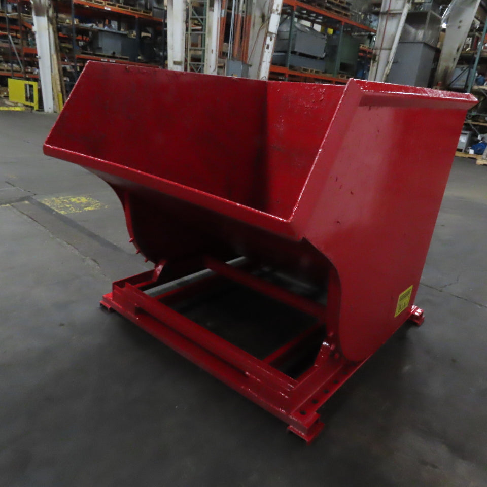 Galbreath 2 Cubic Yard Self Dumping Trash Scrap Hopper 64" x 54" x 45" ID
