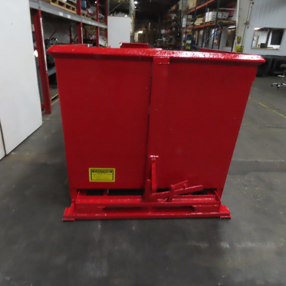 Galbreath 2 Cubic Yard Self Dumping Trash Scrap Hopper 64" x 54" x 45" ID
