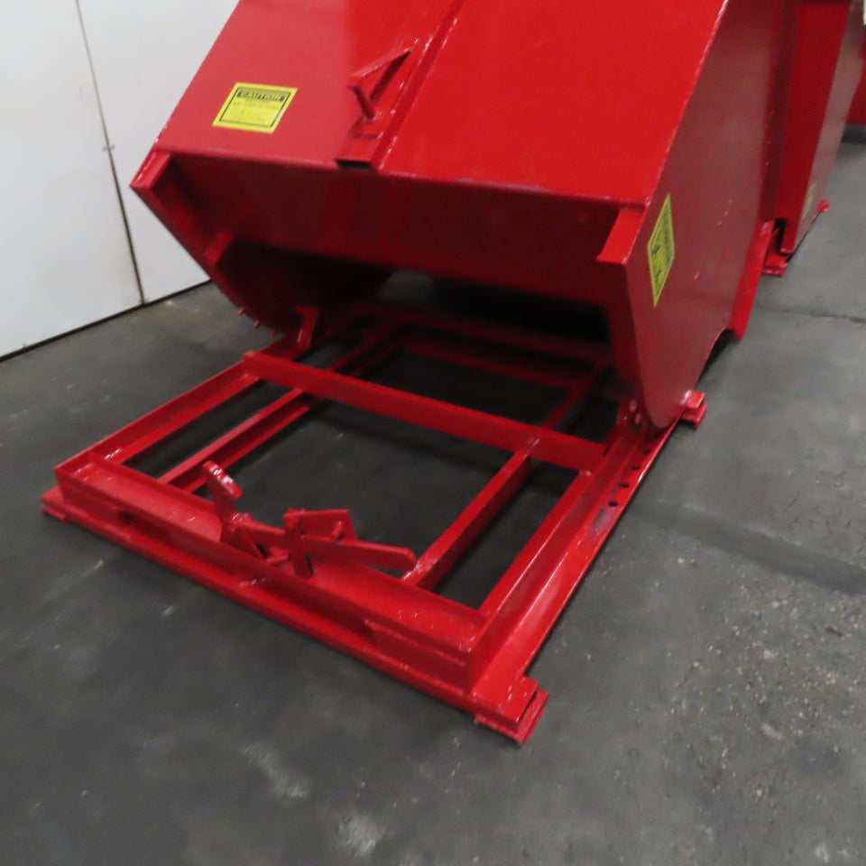 Galbreath 2 Cubic Yard Self Dumping Trash Scrap Hopper 64" x 54" x 45" ID
