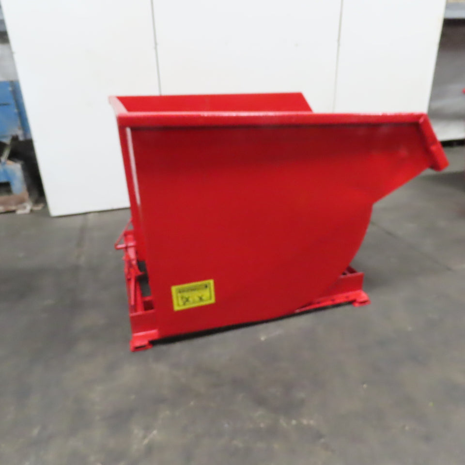 1-1/2 Cubic Yard Self Dumping Trash Scrap Hopper 64" x 53" x 38" Inside