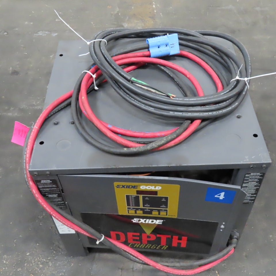 Exide D3G-24-1600 48V 24 Cell Lead Acid Forklift Battery Charger 1600AH 480V 3Ph