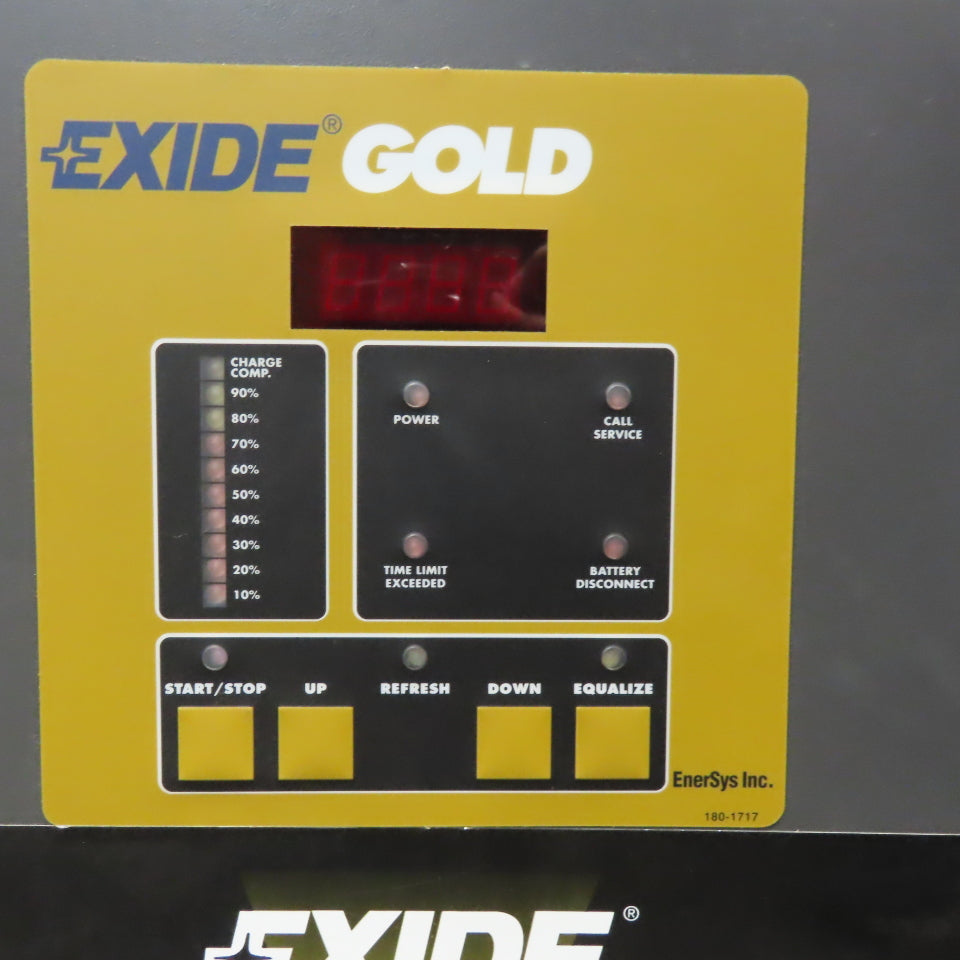 Exide D3G-24-1600 48V 24 Cell Lead Acid Forklift Battery Charger 1600AH 480V 3Ph